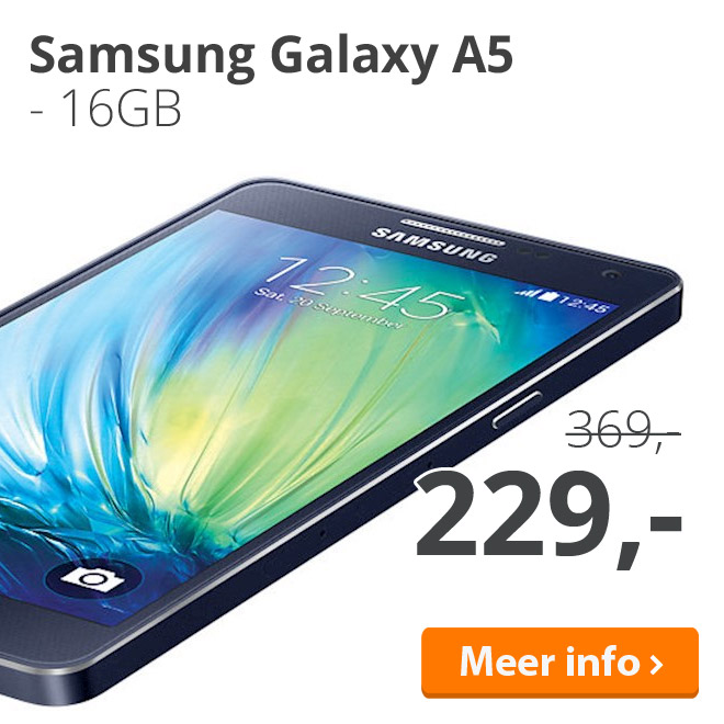 Samsung Galaxy A5 - 16GB van 369 voor 229