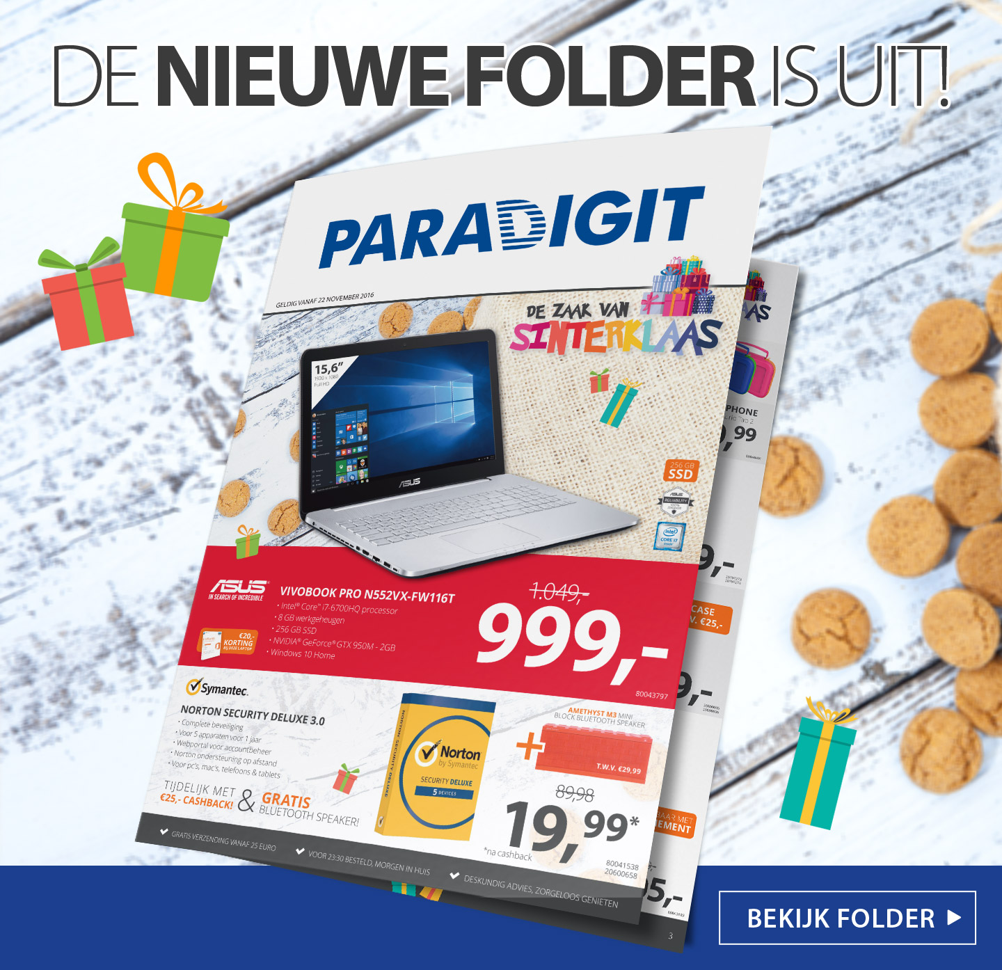 De nieuwe Paradigit folder is uit, profiteer nu van de Beste Sinterklaas Deals!